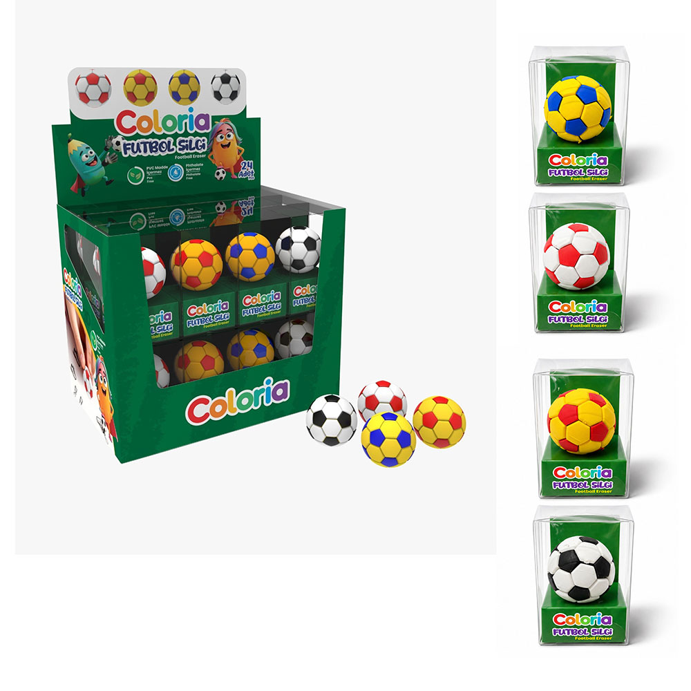 24’lü 3D Futbol Silgi Seti 24’lü 3D Futbol Silgi Seti